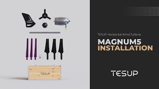 TESUP MAGNUM5 Wind Turbine  Installation Video [upl. by Hilly892]