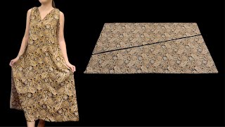 🏝️Only 13 meter of fabric 💕 Very easy Cut in 5 minutes and Sew only 10 minutes [upl. by Nyra]