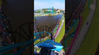 Mako Roller Coaster at SeaWorld Orlando 🦈 [upl. by Adnoloy]