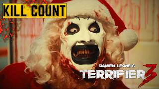 All Deaths in Terrifier 3  Kill Count  Death Count  Carnage Count [upl. by Erelia]