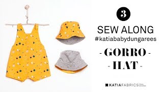 DIY COSTURA ✂ Katia baby dungarees  Confección del gorro [upl. by Timmons]