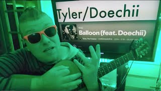 How To Play Balloon  Tyler The Creator Doechii Guitar Tutorial Beginner Lesson [upl. by Eibur]