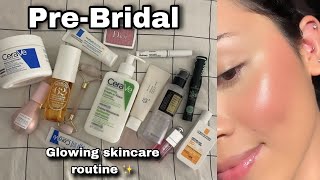 PreBridal Glowing Skincare Routine ✨  Best products from CeraVe [upl. by Enerod934]