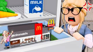 I Built A TINY MCDONALDS To HIDE From My STRICT Mom Roblox [upl. by Ihana215]