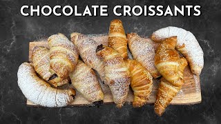 How to Make Chocolate Croissants At Home [upl. by Ailem846]