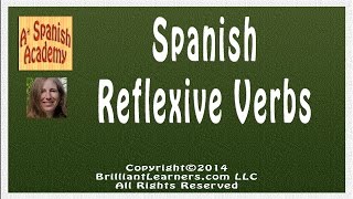 Spanish Reflexive Verbs [upl. by Terbecki]