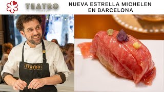 Nueva estrella Michelin en Barcelona Oliver Peña amp Restaurante Teatro [upl. by Ellecrad]