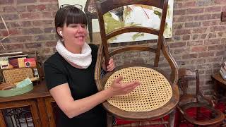 How to Weave a Round Laced Cane Chair [upl. by Belen67]