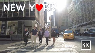 New York City Midtown Manhattan City Walk Tour 3rd Avenue 4K Travel [upl. by Iah]