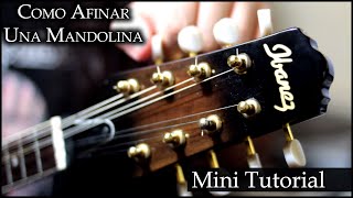 Como Afinar una Mandolina  Mini tutorial [upl. by Adnarim316]