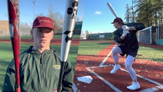 JTs choice Voodoo One vs The Goods  DeMarini BBCOR Baseball Bat Review [upl. by Bor]