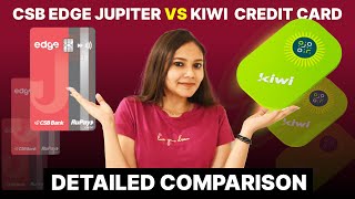 Kiwi Credit Card vs Edge Jupiter Credit Card  Detailed Comparison trending shorts creditcard [upl. by Retrak599]