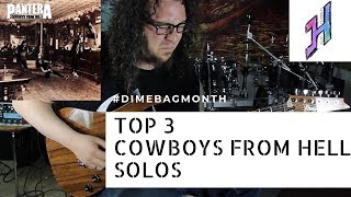 Top 3 solos from quotCowboys from Hellquot Pantera [upl. by Ennahtebazile]