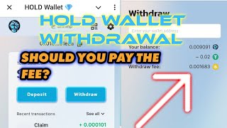 Hold Wallet withdrawal  Should you Pay the Fees [upl. by Sihtam74]