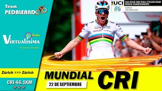 EN VIVO MUNDIALES DE CICLISMO 2024  Contra reloj Individual Masculina  EVENEPOEL  ROGLIC  GANNA [upl. by Catina629]