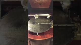 Regina music box company Reginaphone 155” disc and record player circa early 1900s [upl. by Anirual]