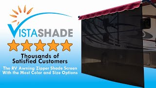 ShadePro  Vista Shade  Solar Mesh Sunscreen for RV Awnings [upl. by Klina]