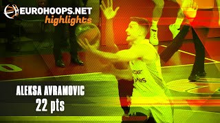 Aleksa Avramovic 22 points Highlights vs AS Monaco [upl. by Ireland]