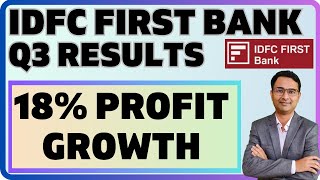 Mega Q3 Result analysis  IDFC First bank Q3 results 2024  IDFC First bank latest news [upl. by Leoj]