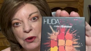 Huda Beauty Coral Obsessions Palette Try On and Review [upl. by Nils391]