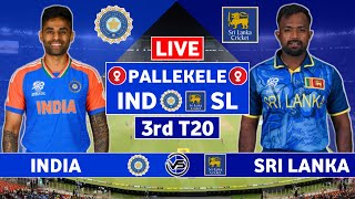 Sri Lanka vs India 3rd T20 Live Scores  SL vs IND 3rd T20 Live Scores amp Commentary [upl. by Haron856]