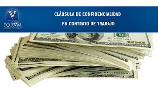 Cláusula de confidencialidad en contrato de trabajo CST Seguridad Social [upl. by Prem]