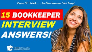 15 Common Bookkeeping Interview Answers [upl. by Yettie]