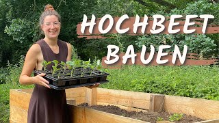 Hochbeet in 2 Stunden allein erbaut SchrittfürSchritt Anleitung inkl Befüllen  Bepflanzen 🛠️🌱 [upl. by Rosalyn198]