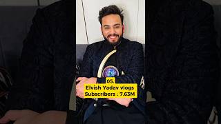 Top 10 Most Famous Vloggers in India [upl. by Cointon]