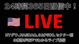 米国株式市場NYダウ／ナスダックライブ CPI発表｜音声でNYダウ、先物、NASDAQ、SampP500、セクター別指数、SOX指数、為替、ドル円、WTI、金利、米10年国債の変化を先取り株ライブ [upl. by Nosyaj]