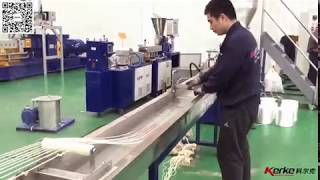 Nylon  Glass Fiber Compounding Extruder Line  Kerke [upl. by Aicenev]