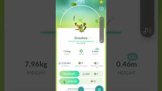 Grookey evolves pokemongo galar glitch [upl. by Inaffyt]