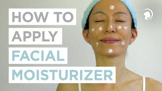 How To Apply Facial Moisturizer CORRECTLY 🧖‍♀️ [upl. by Norit]