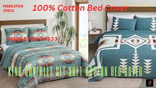 Introducing The Gorgeous Pendleton 29833 Pilot Rock King Coverlet Set [upl. by Yeltneb383]