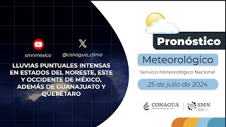 25 de julio de 2024 800h pronosticodeltiempo [upl. by Gilbertina]