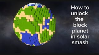 How to unlock the block planet in solar smash 🤯 [upl. by Angelique]