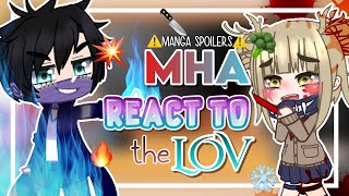 🔵MHA react to LOV⚠️Manga Spoilers⚠️ Credits in desc and in video Peachy Pie [upl. by Sleinad]