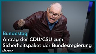 Bundestagsdebatte zum Antrag der CDUCSU zum Sicherheitspaket der Bundesregierung [upl. by Leshia345]