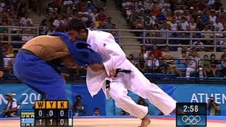 Ilias Iliadis Wins Greeces First Judo Gold  Athens 2004 Olympics [upl. by Egbert14]