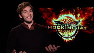 MOCKINGJAY PART 1 interview with Sam Claflin  Finnick [upl. by Atkinson]