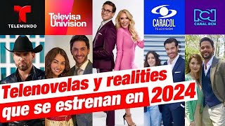 Telenovelas Y Series Nuevos Estrenos De TelevisaUnivision Telemundo RCN Caracol Y Vix En 2024 [upl. by Adnamra]