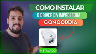 COMO INSTALAR IMPRESSORA CONCORDIA [upl. by Yrdua]