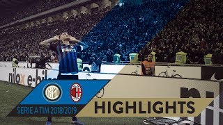 INTER 10 MILAN  HIGHLIGHTS  Icardi decides the DerbyMilano  Matchday 09 Serie A TIM 201819 [upl. by Ladnek805]