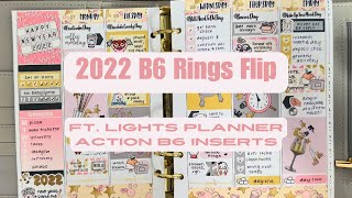 Flip Through of 2022 in My B6 Rings Planner  lightsplanneraction4123 Inserts  Kaseyplans [upl. by Gurango916]