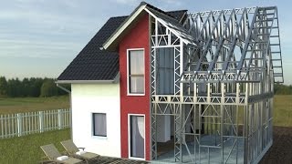 How to build a steel house  wwwunicrotarexro [upl. by Essej]