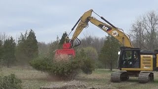 Fecon BHP270 Power Pack with BH80EXC Excavator Mulcher [upl. by Amikehs629]