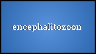 Encephalitozoon Meaning [upl. by Llednik772]