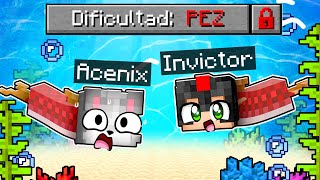 Minecraft PERO en DIFICULTAD PEZ 🐟😂 VICNIX TRANSFORMADOS 2 [upl. by Drogin]