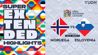 SUPER EXTENDED HIGHLIGHTS  Noruega vs Eslovenia  UEFA Nations League 2024  TUDN [upl. by Leak]