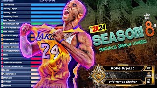 THIS KOBE BRYANT BUILD IS THE BEST BUILD FOR SEASON 8 TO DOMINATE RANDOMS ON NBA 2K24 🔥💯 [upl. by Siulesoj432]